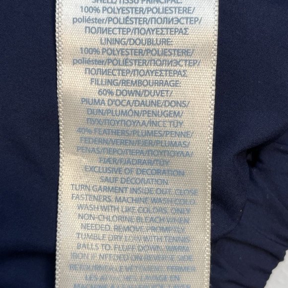 Ralph Lauren‎ Puffer Jacket Boys Size 12M Yellow Blue Vintage - Picture 10 of 13